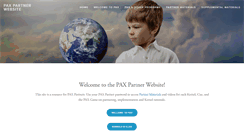 Desktop Screenshot of paxpartner.org