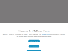 Tablet Screenshot of paxpartner.org